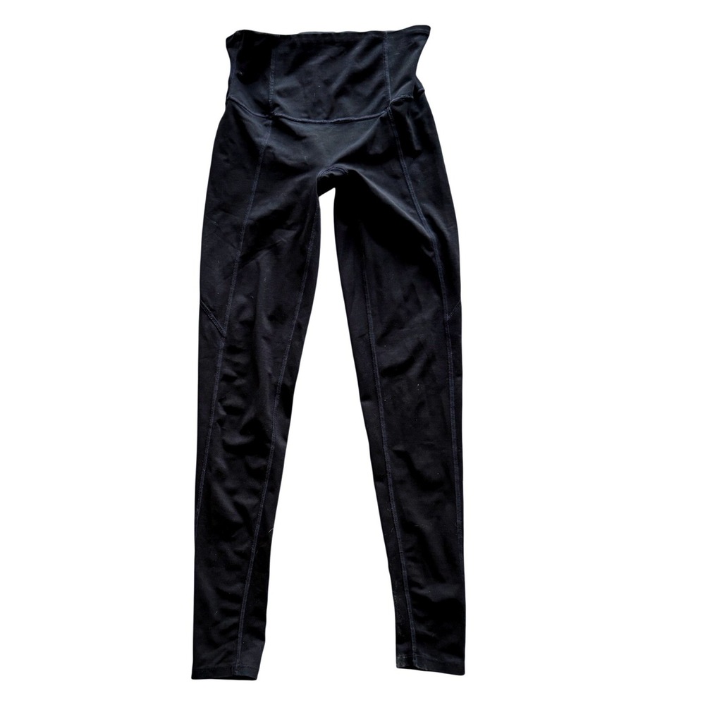 Spanx Black High Waisted Active Leggings Compression Athleisure Small